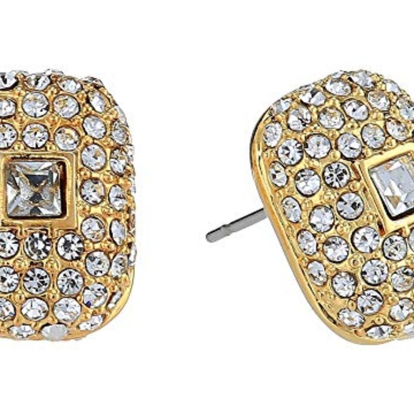 VINCE CAMUTO PAVE STUD EARRINGS NWT - Picture 1 of 1